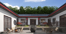 彭州守胃島餐廳院子